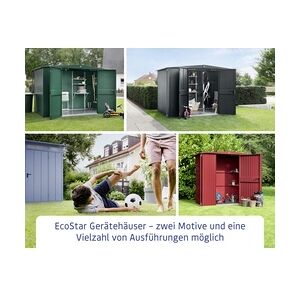 EcoStar Gerätehaus Trend-S Typ 2 258,8 x 247,7 x 216 cm graualuminium