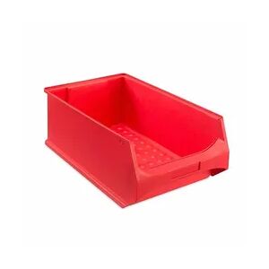 PROREGAL Rote Sichtlagerbox 5.0   HxBxT 20x30x50cm   21,8 Liter   Sichtlagerbehälter, Sichtlagerkasten, Sichtlagerkastensortiment, Sortierbehälter
