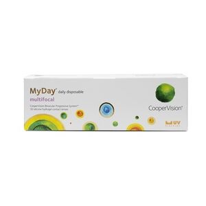 CooperVision MyDay multifocal (30er Packung) Tageslinsen (5.5 dpt, Addition Medium (1,50 - 1,75) & BC 8.4) mit UV-Schutz