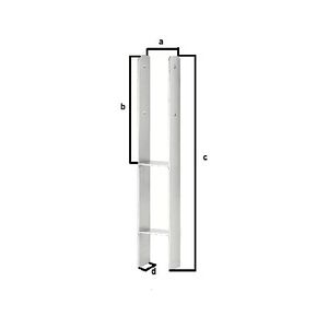 TrendLine H-Pfostenanker 12,1 x 60 x 6,0 x 0,5 cm