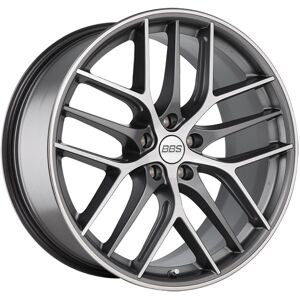 Llanta De Aluminio Bbs Cc-r 8.5x20 5x114.3 Et40 Frontal Mate Grafito Pulido