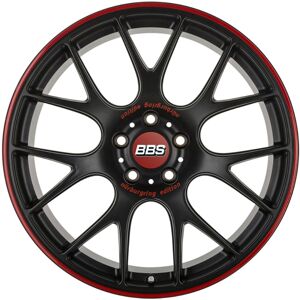 Llanta De Aluminio Bbs Ch-r 8.5x19 5x120 Et22 Borde Rojo Negro Mate