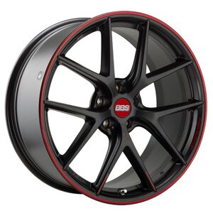 Llanta De Aluminio Bbs Ci-r 9x19 5x112 Et42 Borde Rojo Negro Mate