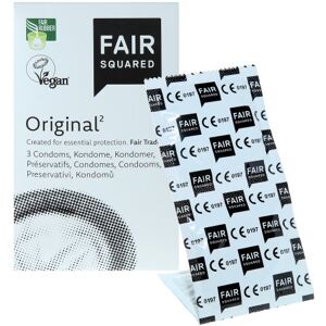 Fair Squared Preservativos lubricados Original (3 unidades) - caducidad: 06.2024