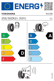 Neumatico Yokohama Advan Sport V105 255/30 ZR 21 93 Y XL