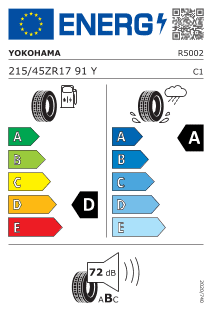 Neumatico Yokohama Advan Sport V105 215/45 ZR 17 91 Y XL