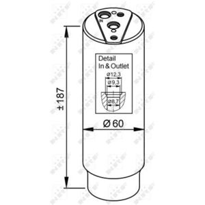 Nrf Filtre déshydratant, climatisation EASY FIT NRF 33327