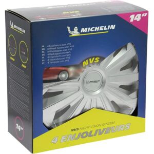 MICHELIN Enjoliveur quantite : 4, gris clair (Ref: 009126)