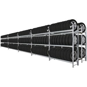 Axess Industries rack à pneus charges lourdes - double face   long. utile 1800 mm   haut. ext....