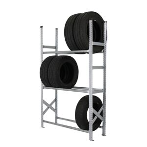Axess Industries rack a pneus mi lourd simple face long utile 900 mm haut ext 3028 mm