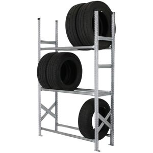 Axess Industries rack à pneus mi-lourd - simple face   long. utile 900 mm   haut. ext. 3028 mm