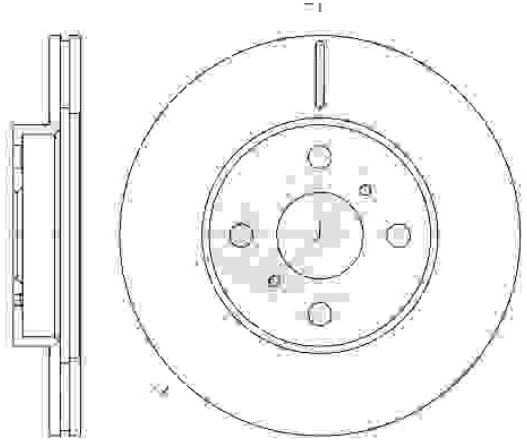 Nps 1 Disque De Frein Nps T330a13