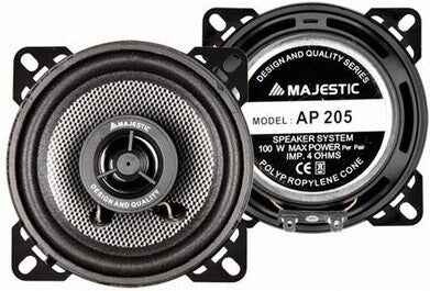 New Majestic AP-205 altoparlante auto Rotondo 2-vie 100 W 2 pz