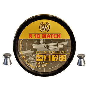 RWS Ammunition RWS R10 Match 4,50mm 0,53g 500st