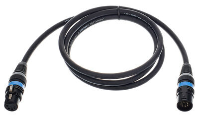Sommer Cable DMX cable black, 1,5m, 5 Pol. Black