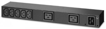 APC RACK PDU, BASIC, 0U/1U, 100-240V/20A, 220-240V/16A, (7) C13, (2) C19