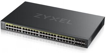 Zyxel GS2220-50HP,EU REGION,48-PORT GBE L2 POE SWITCH WITH GBE UPLINK (1 YEAR NCC PRO PACK LICENSE BUNDLED)