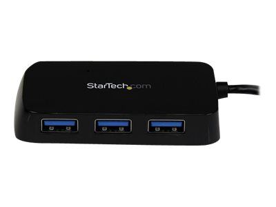 STARTECH.COM ST4300MINU3B 4 Port SuperSpeed Mini USB 3.0 Hub – Black