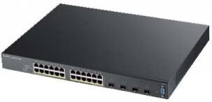 Zyxel XGS2210-28HP, 24 PORT GIGABIT L2 MANAGED POE+ SWITCH, 375 WATT, 4X 10G