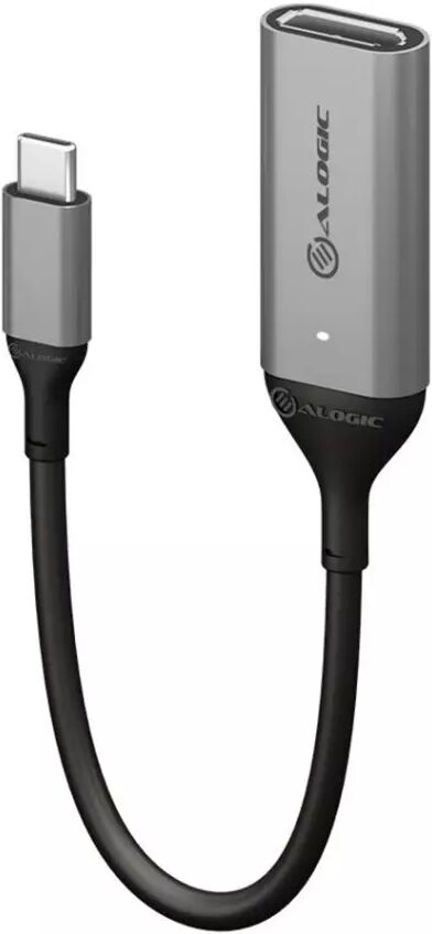 ALOGIC USB-C til DisplayPort 4k 60Hz Adapter 15 cm - Sort