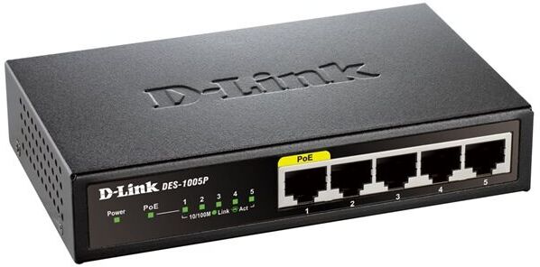 24hshop D-Link DES-1005P 5-Port Switch