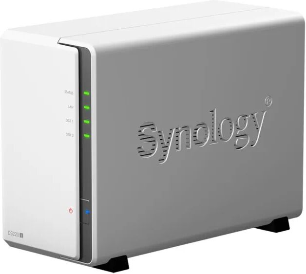 Synology DS220J Nas for 2 harddisker