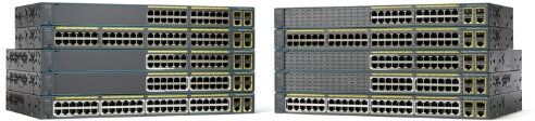 WS-C2960+48PST-S Cisco  Catalyst 2960 Plus Gigabit Ethernet-omkopplare (48-portar, RJ-45, SFP)