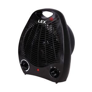 LEX Heizlüfter Ventilator Elektroheizer Heizgerät Heizung max. 2000W Schwarz