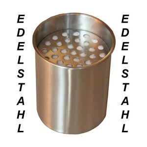 Edelstahl Dose 0,45 l NEU Bio Ethanol EdelstahldoseEdelstahl Dose 0,45 mit Wolle
