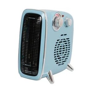 EUROM Retro Heizstrahler Ventilator 1800 Watt und 3 Leistungsstufen blau