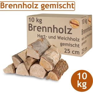 FLAMEUP Brennholz Gemischt Kaminholz 10 kg Buche Eiche Birke Kiefer Fichte Holz Für Ofen und Kamin Kaminofen Feuerschale Grill Feuerholz 25 cm Wood