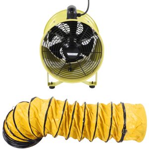 Utility-Geblseventilator, 12-Zoll-Hochgeschwindigkeits-Schnelllüftung, tragbarer Ventilator mit 10 m flexiblem PVC-Rohr, EU-Stecker, 220 v - Eosnow