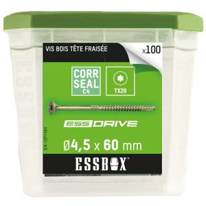 Essbox Scell-it Holzschraube - Ø4,5 mm x 60 mm - Packung mit 100 Stück - EX-1371101