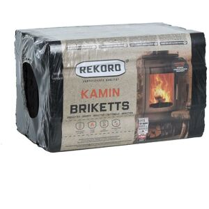 REKORD Kaminbriketts Braunkohlebrikett Braunkohle 10 kg Kamin Brikett Brennholz Öfen