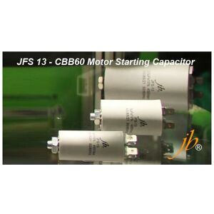 JB CAPACITORS Kondensator Arbeitsmotor 100uF 450Vac 60x123mm faston y M8 100MF450V 12AG040