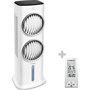 Trotec Aircooler, Luftkühler, Luftbefeuchter PAE 45 + Design-Wetterstation BZ06