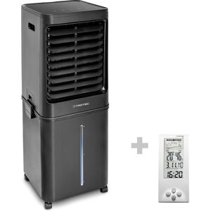 Trotec Aircooler, Luftkühler, Luftbefeuchter PAE 80 + Design-Wetterstation BZ06