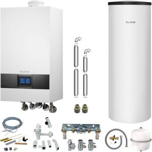 Buderus GB172i.2 Logaplus Gas-Brennwert Paket W22 mit Regelung BC400 und Warmwasserspeicher SU200 - 20 kW - 7739621316