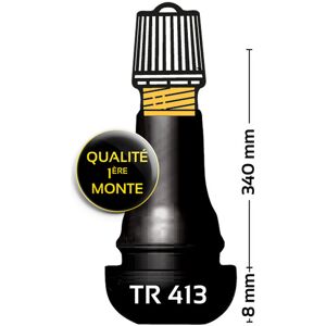 Bihr Gummierede lige ventiler TR413 - 100 stykker