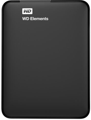 Western Digital Disco HDD Externo WESTERN DIGITAL Elements (Negro - 1 TB - USB 3.0)