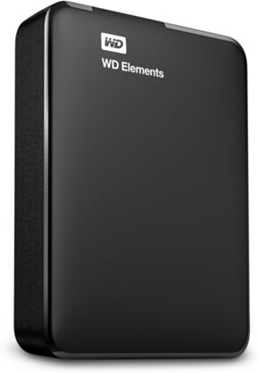 Western Digital Disco HDD Externo WESTERN DIGITAL Elements (Negro - 2 TB - USB 3.0)