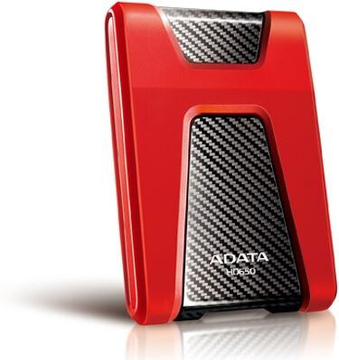 ADATA Disco HDD Externo ADATA HD650 2.5'' Rojo (Rojo - 1 TB - USB 3.0)