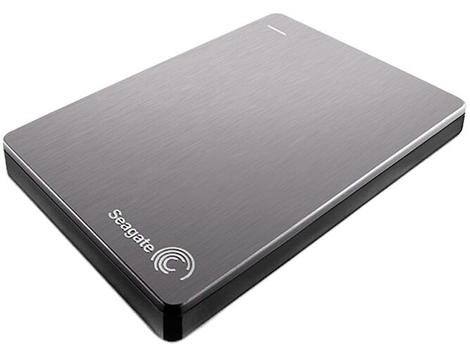 Seagate Disco HDD Externo SEAGATE Backup Plus Slim (Plata - 1 TB - USB 3.0)