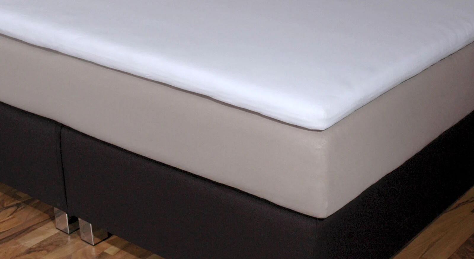 Boxspring-Spannbetttuch für Topper - 80x210 cm - sandfarben