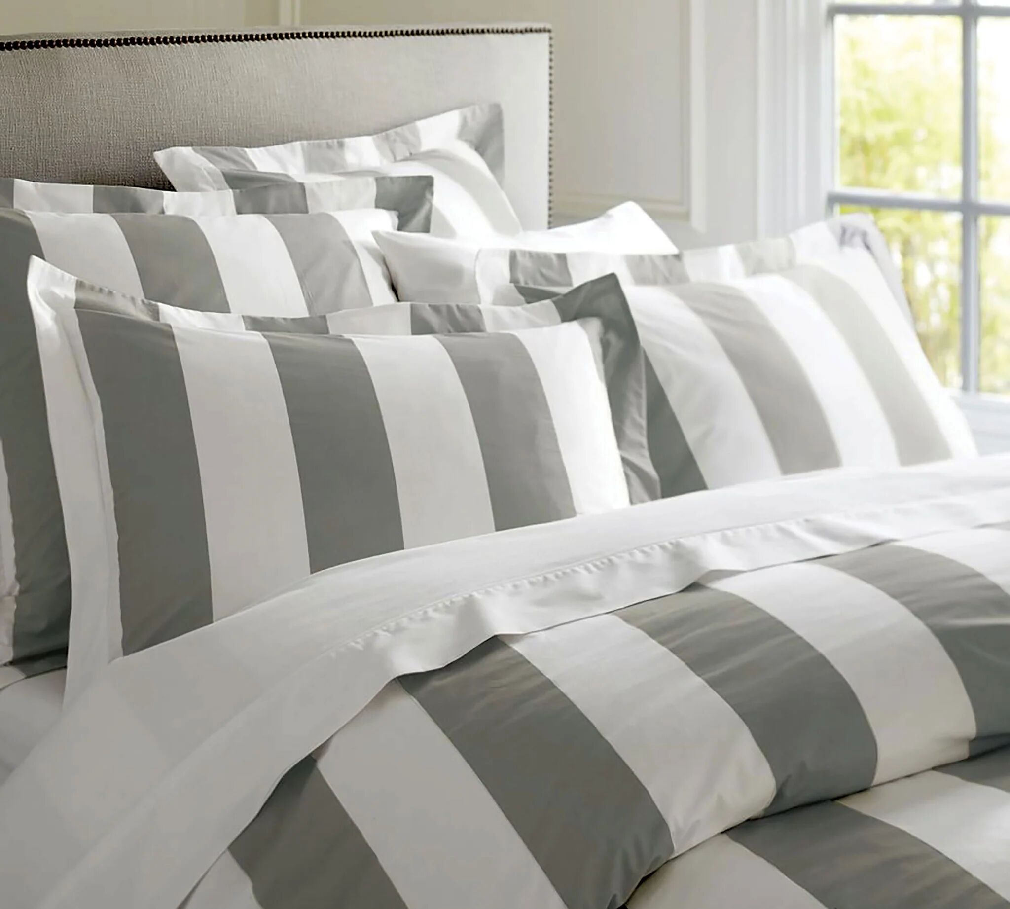 Oxford Stripe Quilt Cover Set - Double