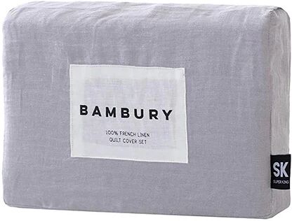 Bambury French Linen Quilt Cover Set Double