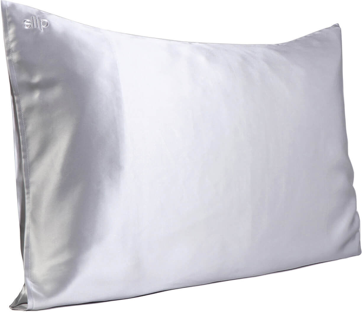 Slip Silk Pillowcase - Queen (Various Colours) - Silver