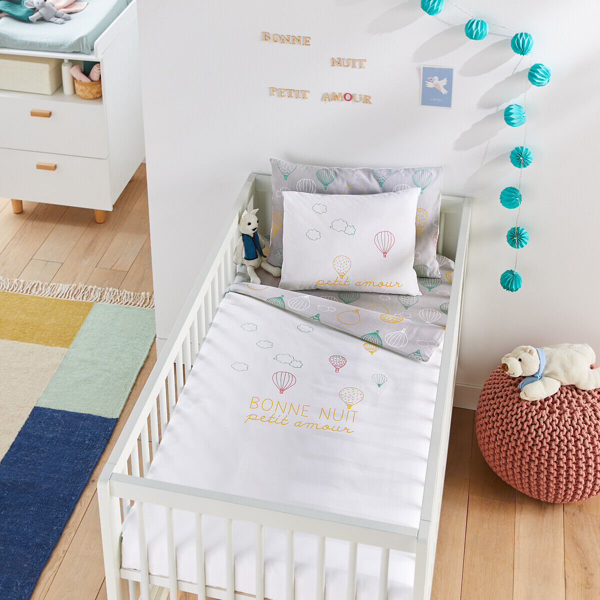 LA REDOUTE INTERIEURS Housse de couette imprimée bébé, Amabella