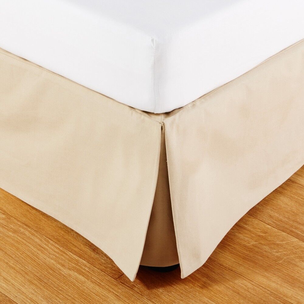 Maisons du Monde Beige katoenen boxspringhoes 180x200