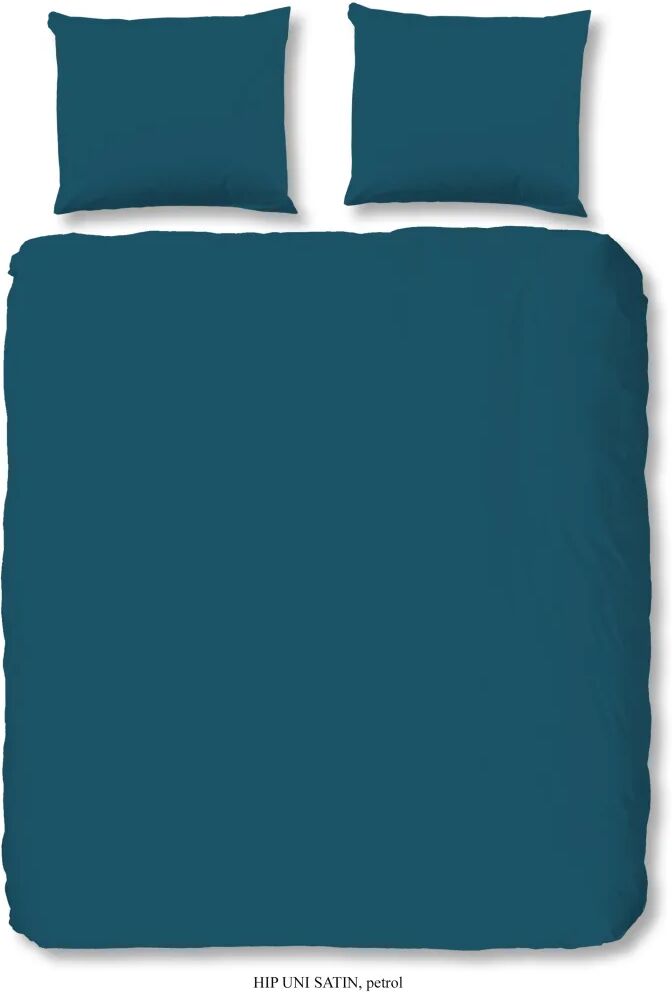 HIP Housse de couette Uni 200x200/220 cm Bleu pétrole